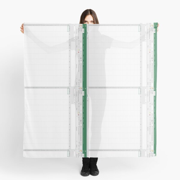Excel spreadsheet Scarf