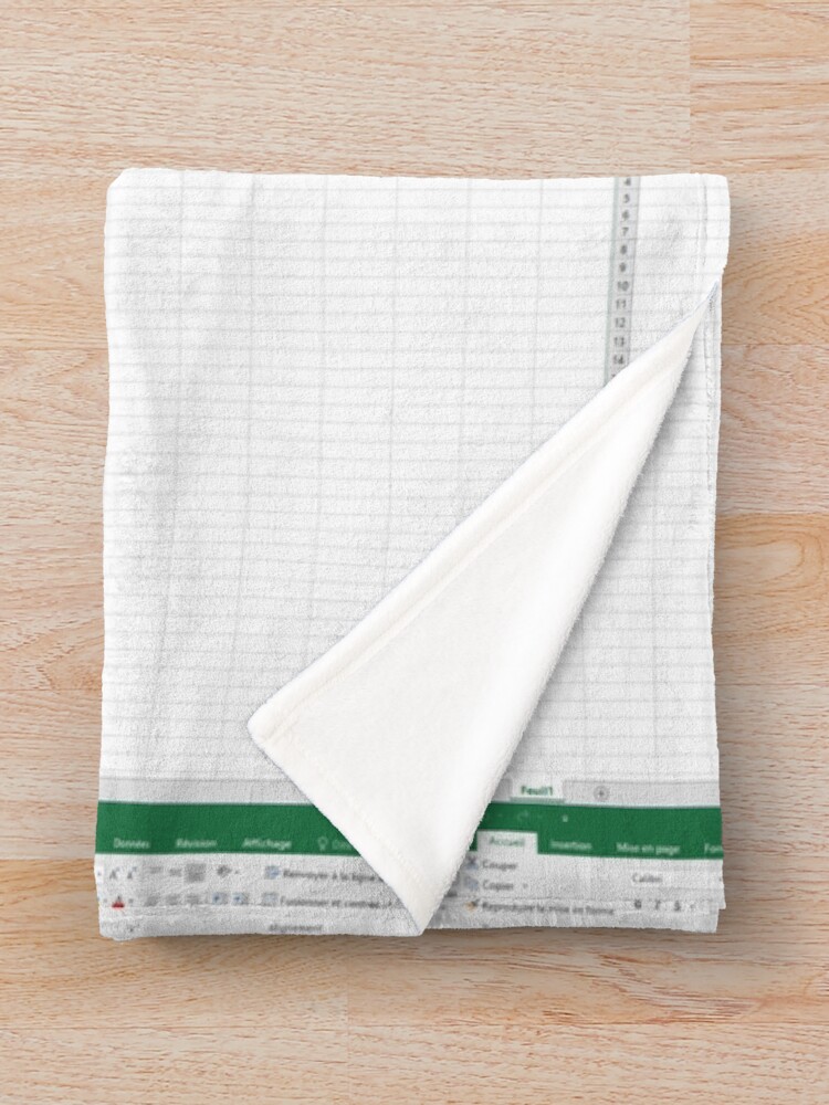 "Excel spreadsheet" Throw Blanket by ghjura Redbubble