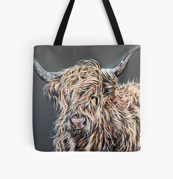 Skye the Highland Cow the Wicker Bag