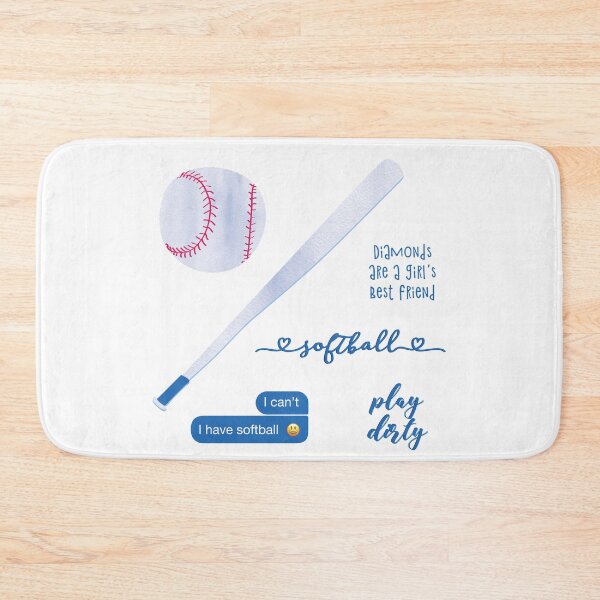 Item preview, Blue Watercolor Softball Sticker Pack designed and sold by The-Goods.