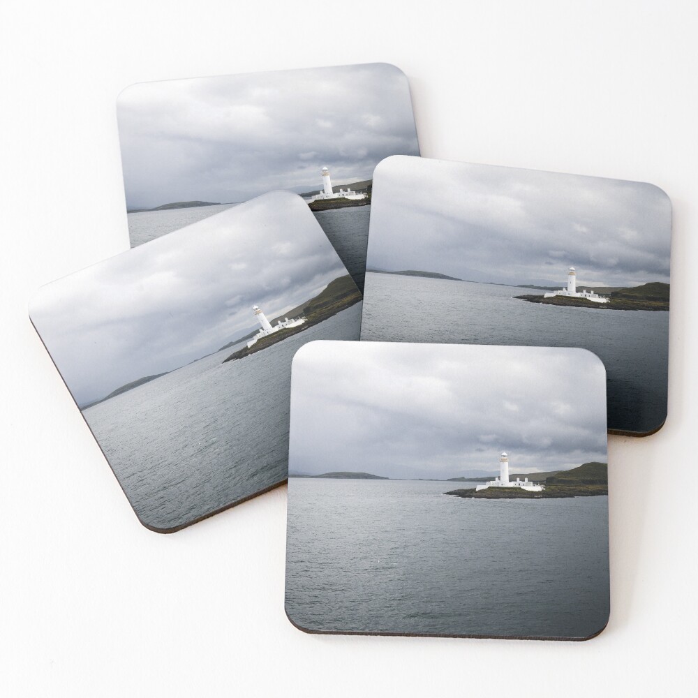 "Lismore Lighthouse, Scotland" Coasters (Set of 4) by SofiaAlves