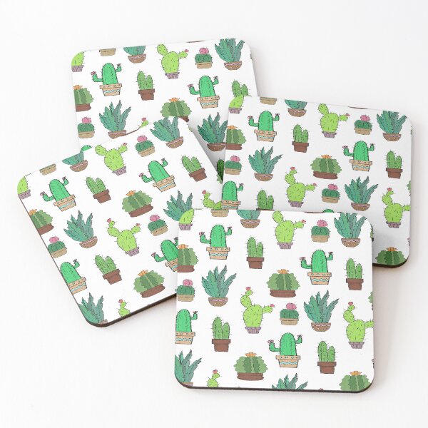 Item preview, Cactus sketch - repeating tile pattern designed and sold by C0urtneyR0se.