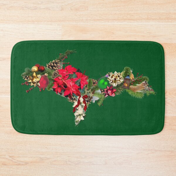 Item preview, Christmas Upper Peninsula Outline designed and sold by Jarrod Vandenberg.