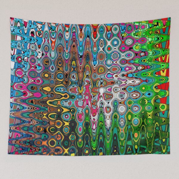 Item preview, Vibrant Hippie Wiggly Pattern designed and sold by MarkUK97.