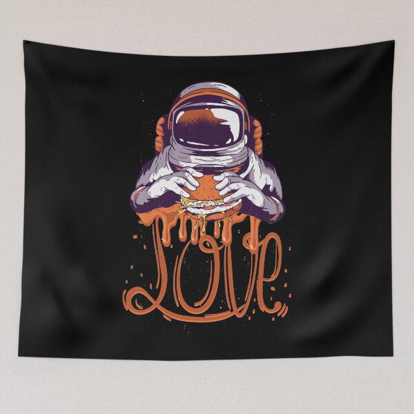 Item preview, Astronaut with Cheesburger in the universe. designed and sold by emphatic.