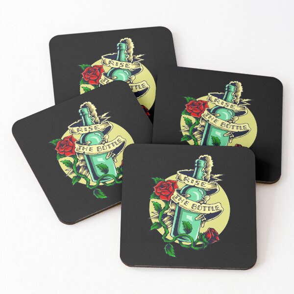 Item preview, Message in a bottle, seafaring, sailing, sea, ocean, tattoo designed and sold by DerSenat.