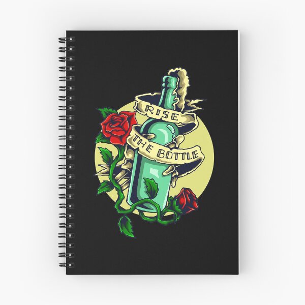 Item preview, Message in a bottle, seafaring, sailing, sea, ocean, tattoo designed and sold by DerSenat.
