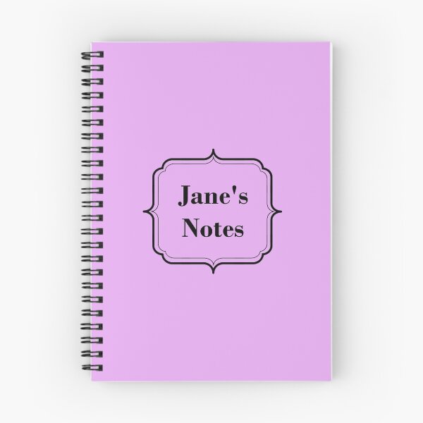 Item preview, Jane's notes - formal designed and sold by Fiona Doyle.