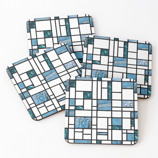 Item preview, Modern Art Blue Denim Drops and Cracked designed and sold by MarkUK97.
