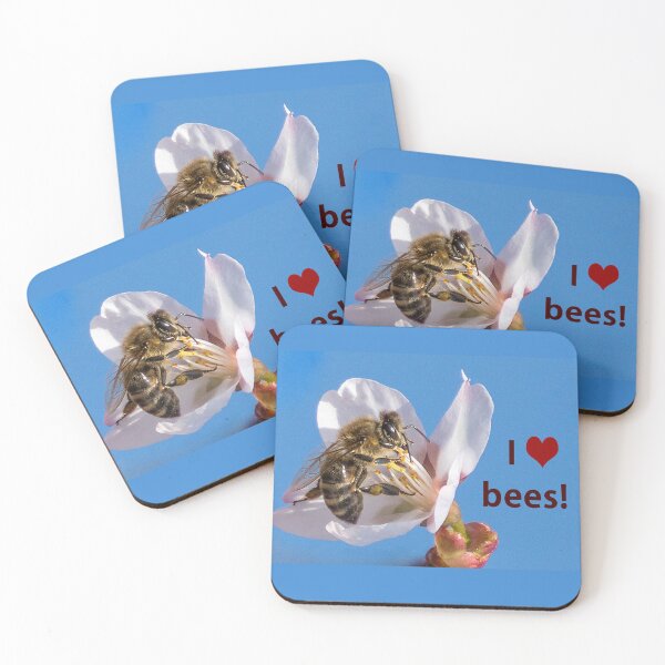 Item preview, Gift Idea Photo Bee "I love bees" designed and sold by Katja LebenFreude.