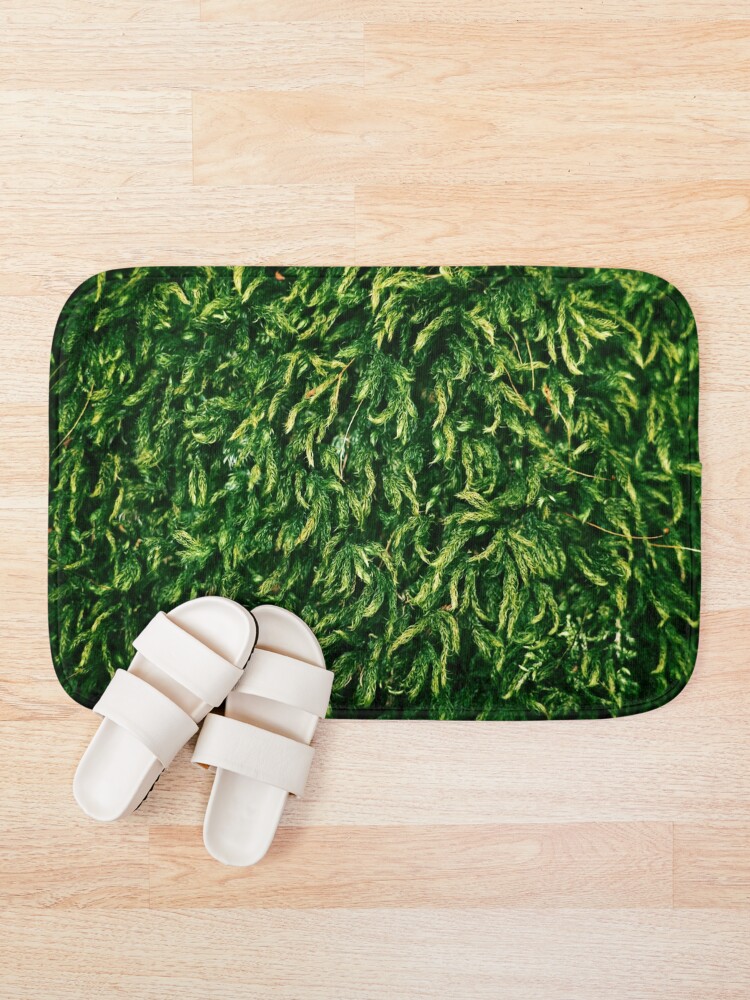"GREEN MOSS" Bath Mat for Sale by AnnaRatkevich Redbubble