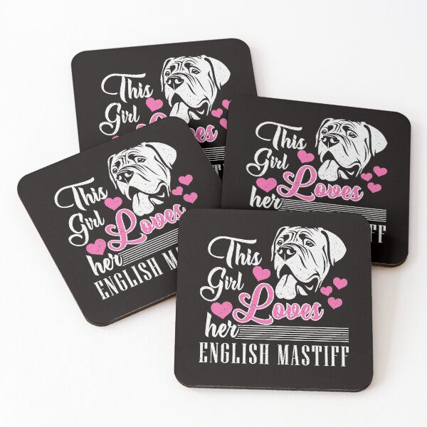 Item preview, Girl loves english mastiff dog gift designed and sold by torlei565.