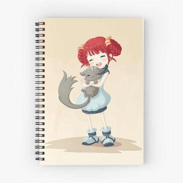Item preview, Girl and a Cat designed and sold by freeminds.