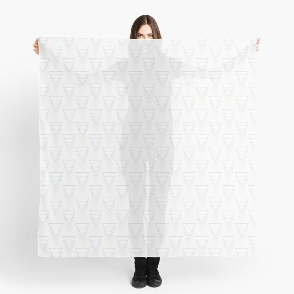 Geometric line-art triangle shape in the colors of the rainbow Scarf