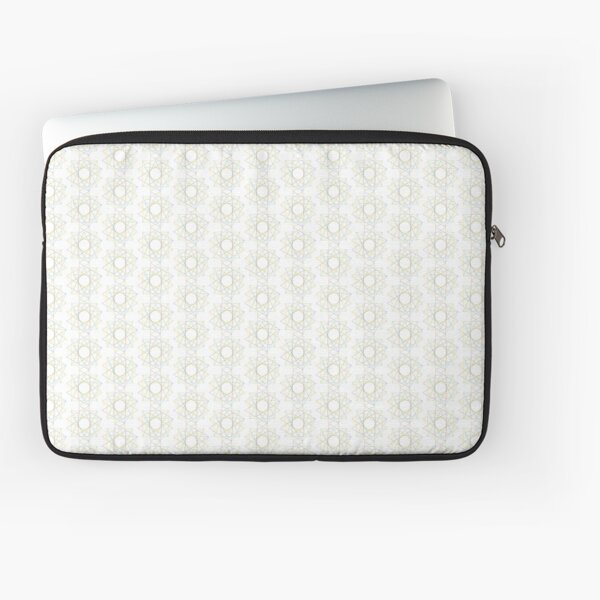 A geometric line-art star design with the colors of the rainbow Laptop Sleeve