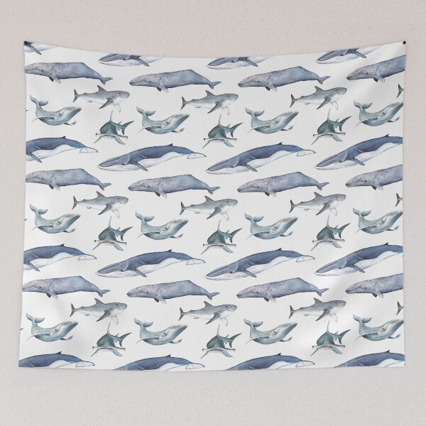Item preview, Whales & Sharks designed and sold by Kamides.