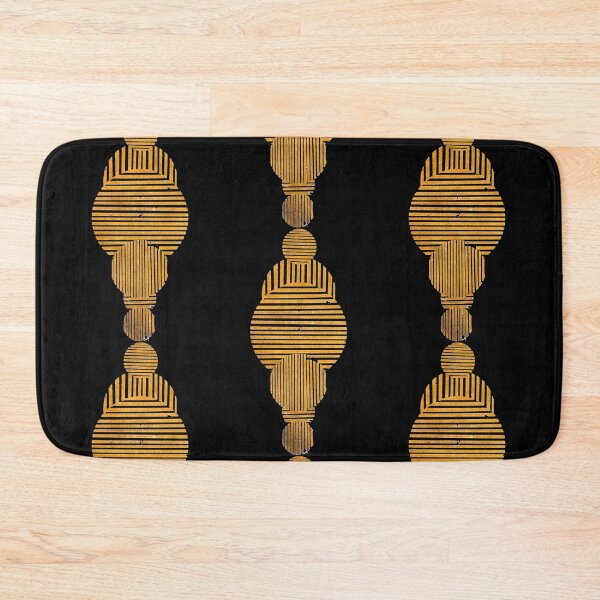 Item preview, Striped round - gold designed and sold by Silbek.