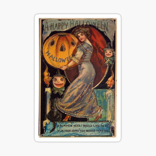 Vista previa del artículo con la obra «Diseño de tarjeta vintage de Halloween», diseñado y vendido por Vintage Designs +.