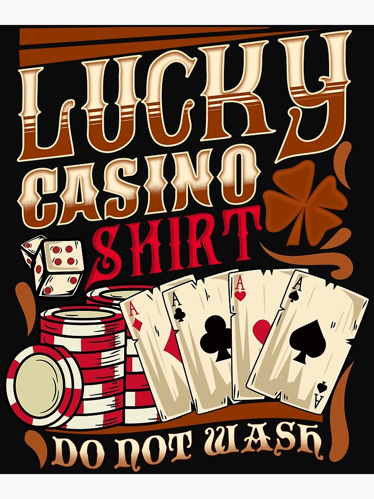 Vintage Lucky Casino print Vegas Jackpot Gambling