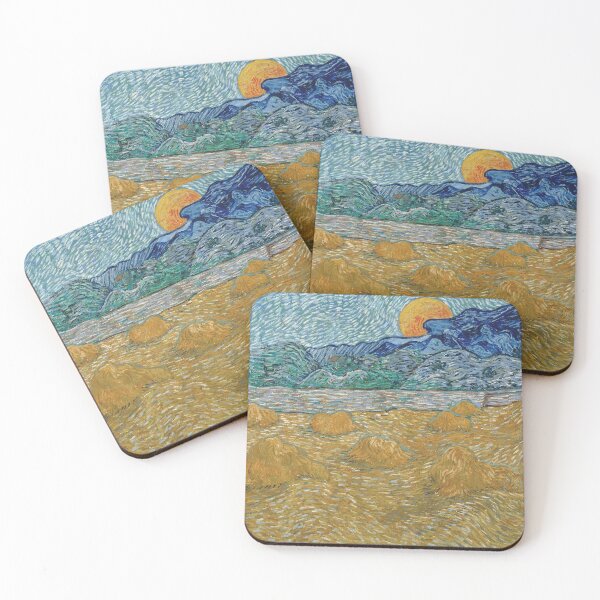 Item preview, Vincent Van Gogh - Evening Landscape with Rising Moon designed and sold by vakashop.