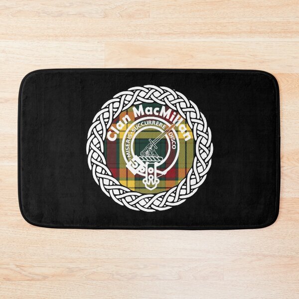 Item preview, Clan MacMillan surname last name tartan crest badge designed and sold by BagTown Clans.