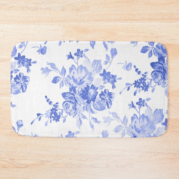 Item preview, Blue and White Flowers Pattern designed and sold by MurphyMorganGifts.
