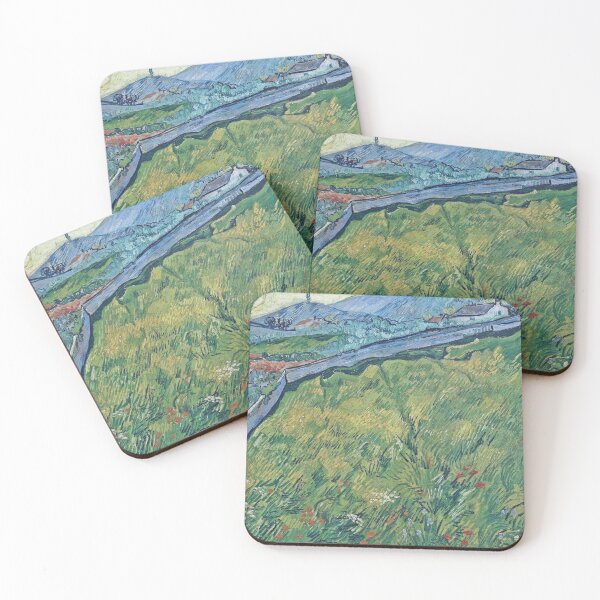 Item preview, Vincent Van Gogh - Field of Spring Wheat at Sunrise designed and sold by vakashop.