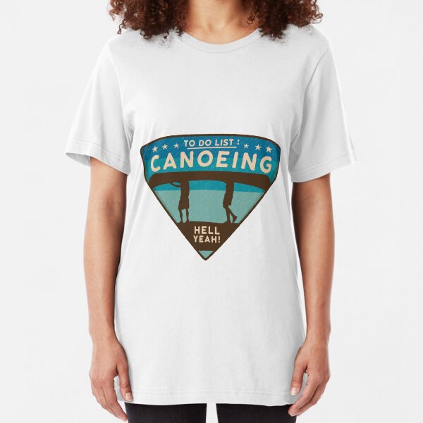 Canoeing Slim Fit T-Shirt