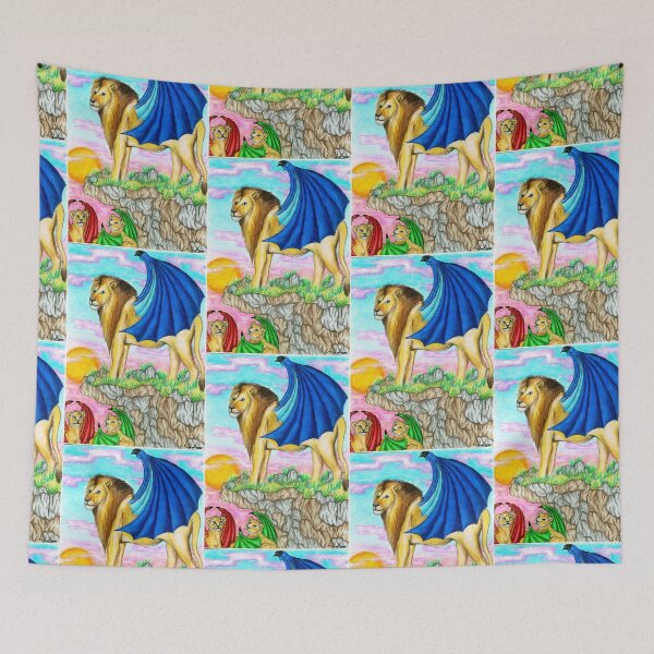 Item preview, Lion-fly with cubs designed and sold by Melanie Jeyakkumar.