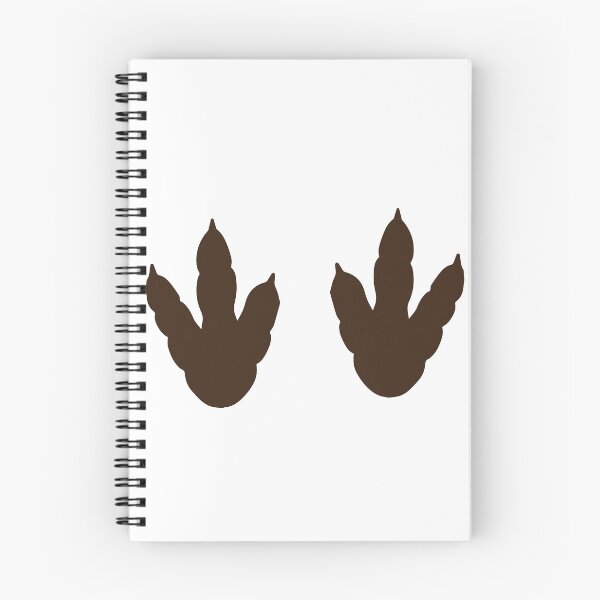 Aperçu de l'œuvre Pieds de dinosaure | Empreintes de Dino | Brun créée et vendue par SJ Designs.