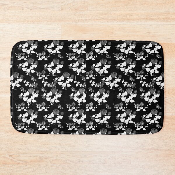 Item preview, Black and White Roses Flowers Pattern designed and sold by MurphyMorganGifts.