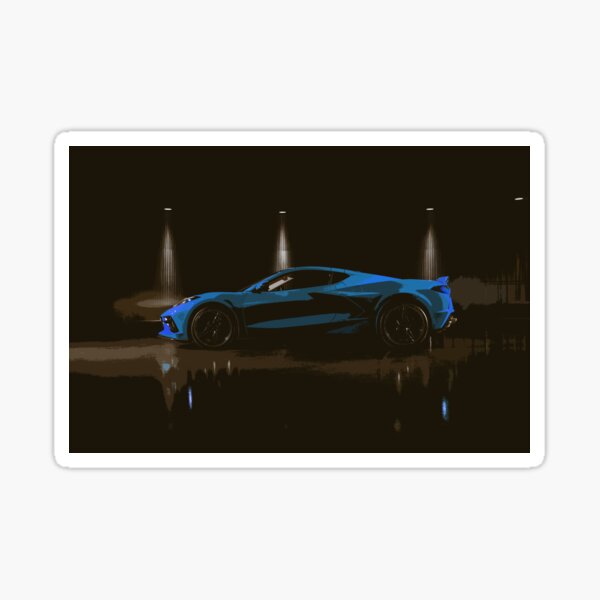 Chevrolet Corvette C8 Glossy Sticker