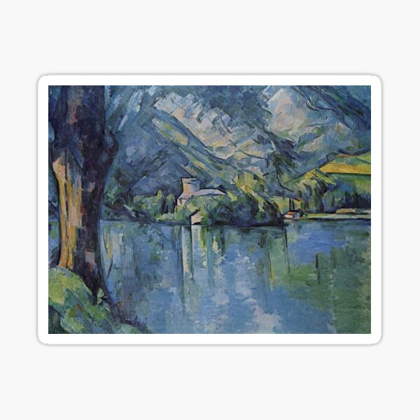 Annecy Lake - Paul Cezanne - c1896 Sticker