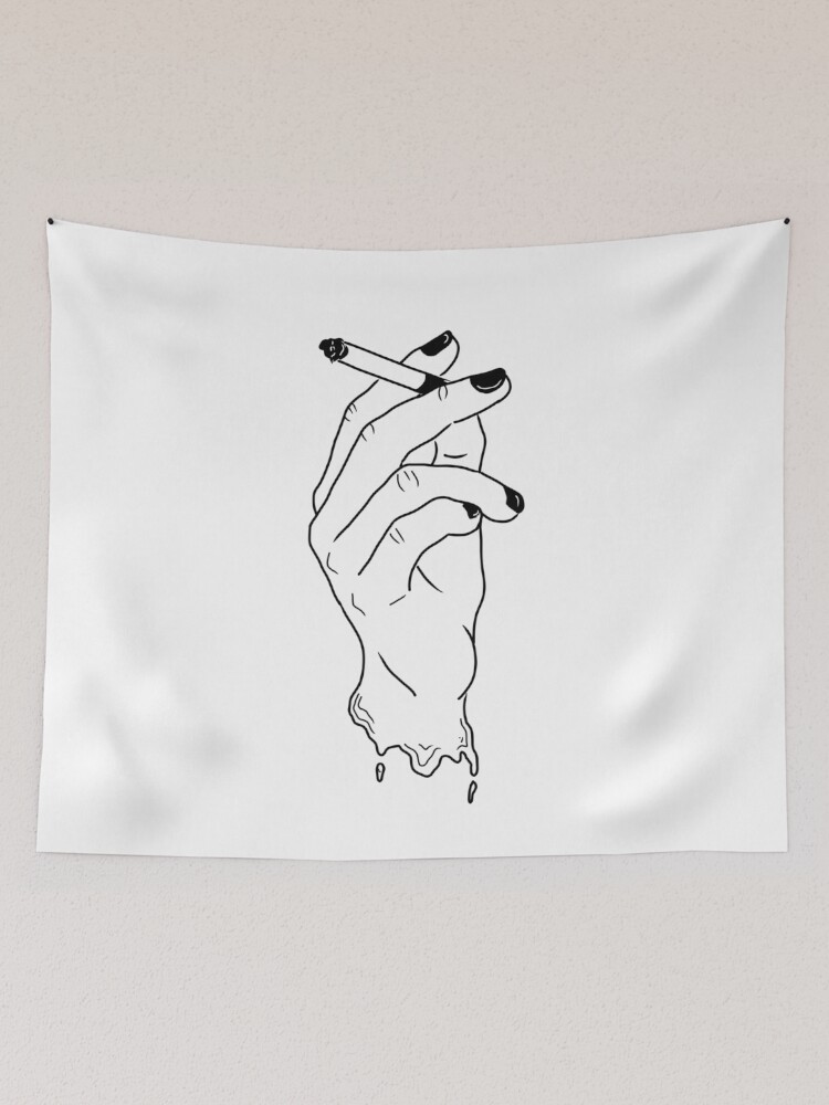 Smoking hand tapestry sale