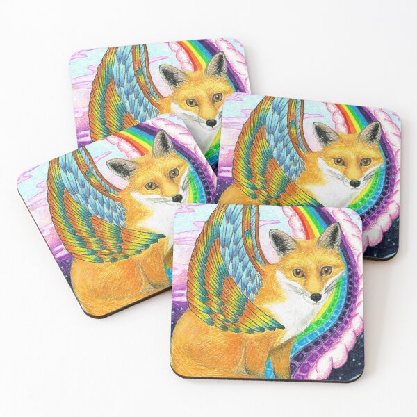 Item preview, Rainbow bridge fox designed and sold by Melanie Jeyakkumar.