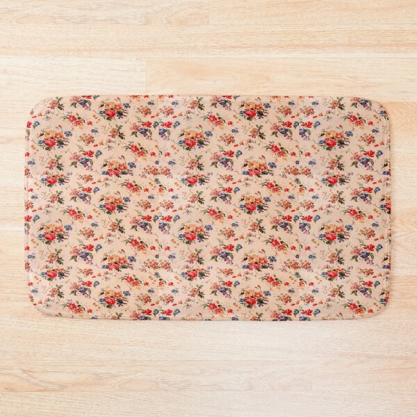 Item preview, Vintage Flowers On Pink Background Floral Pattern designed and sold by MurphyMorganGifts.