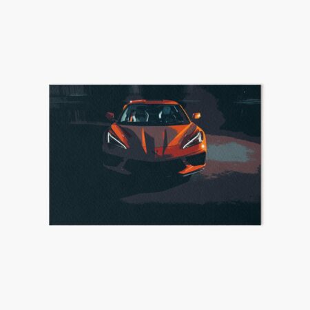 Chevrolet Corvette C8 Art Board Print