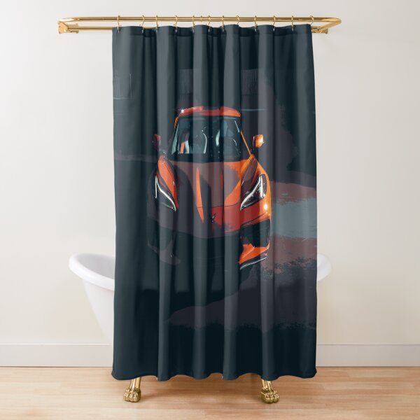 Chevrolet Corvette C8 Shower Curtain