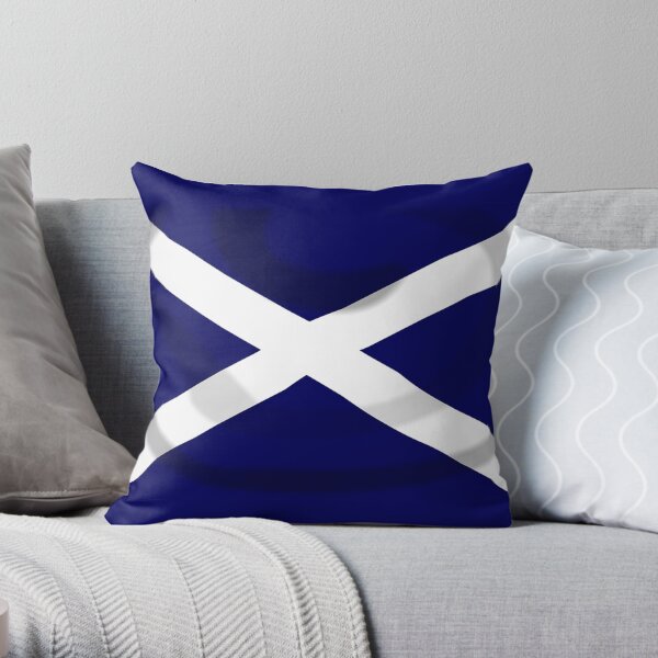 SALTIRE FLAG. FULL COVER. Scotland, Flag of Scotland, Scottish Flag, Saltire, SNP, S.N.P, Scottish Independence, Scots. Throw Pillow