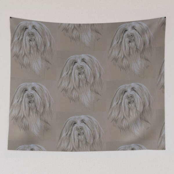Item preview, Bearded Collie Portrait in Graphite designed and sold by BarbBarcikKeith.