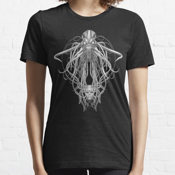 Cthulhu / Kraken in Black and White Essential T-Shirt