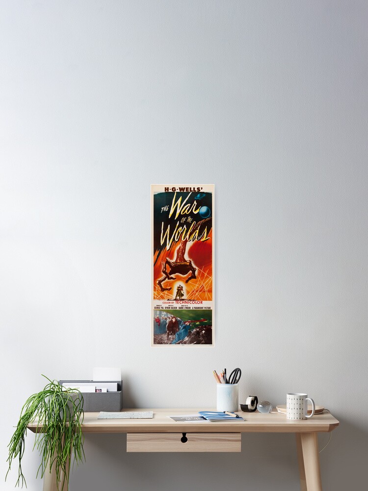 HG Wells The Invisible Man Vintage movie advert poster reproduction.