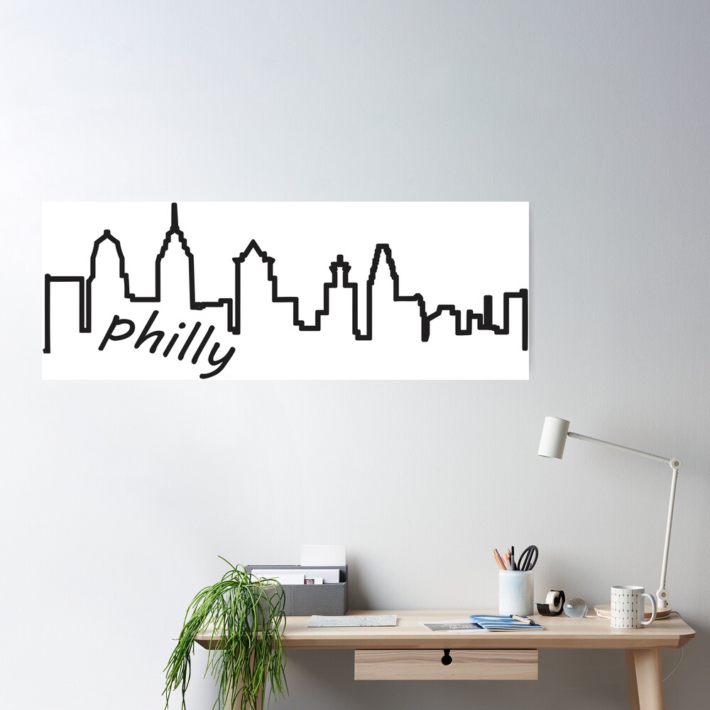 Philadelphia Sticker Sheet - Philly Skyline sticker - Vinyl Decal
