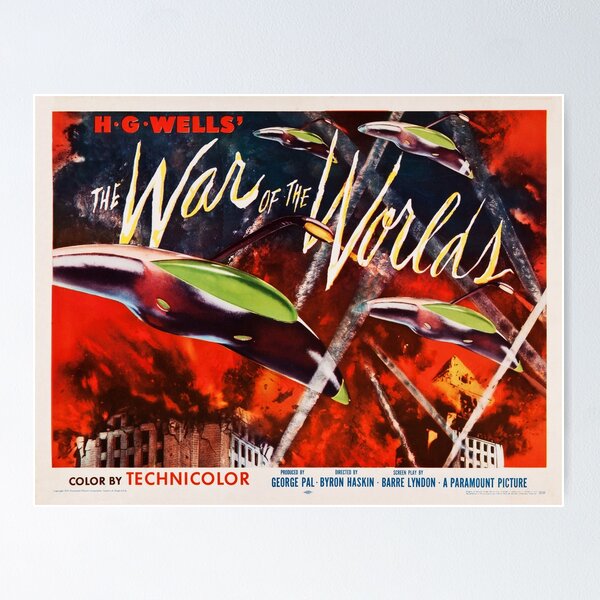Item preview, THE WAR OF THE WORLDS Retro Sci-Fi Film H.G Wells Vintage Movie designed and sold by retroposters.