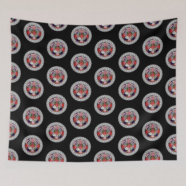 Item preview, Clan MacPherson surname last name tartan crest badge designed and sold by BagTown Clans.