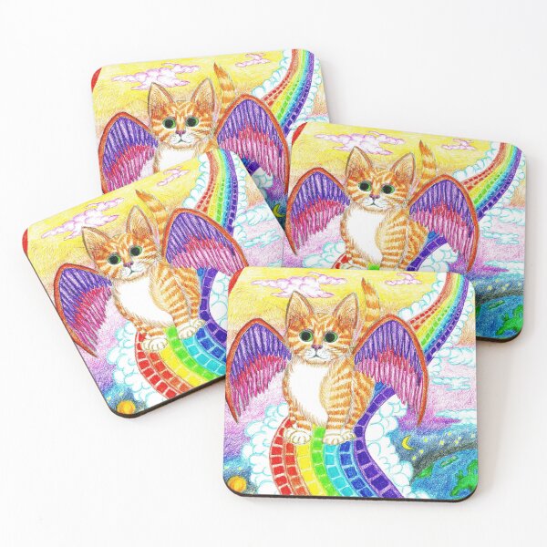 Item preview, Rainbow bridge kitten designed and sold by Melanie Jeyakkumar.
