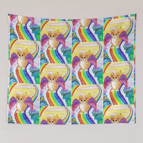 Item preview, Rainbow bridge kitten designed and sold by Melanie Jeyakkumar.