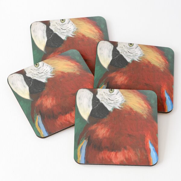 Item preview, Bright colourful parrots designed and sold by Bobbleheadnanna.