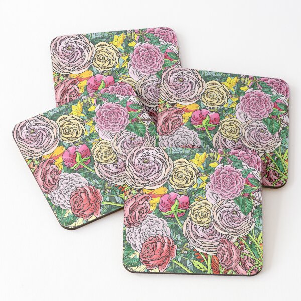 Item preview, Botanical Watercolor Flowers Garden Flowerbed V designed and sold by Irina Sztukowski.