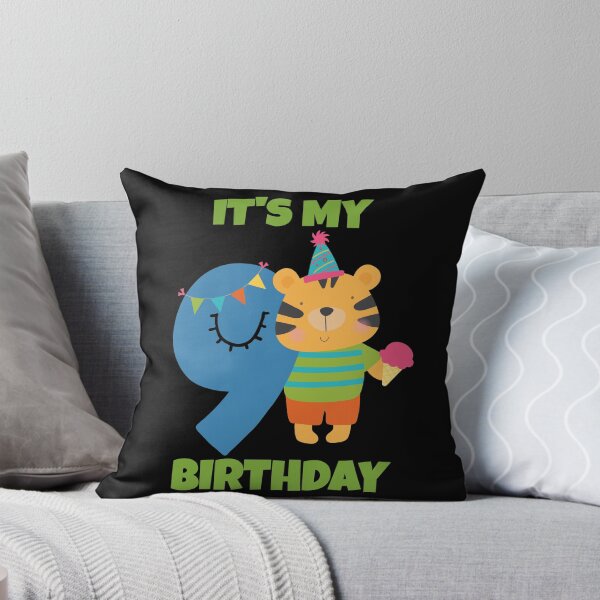 Item preview, It's My 9th Birthday, Happy 9th Birthday, Happy ninth Birthday Design for boys and girls designed and sold by marosharaf.